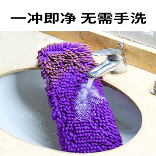 拖把替换a布毛毛虫平板拖把家用一拖净雪尼尔通用不掉毛墩布吸水