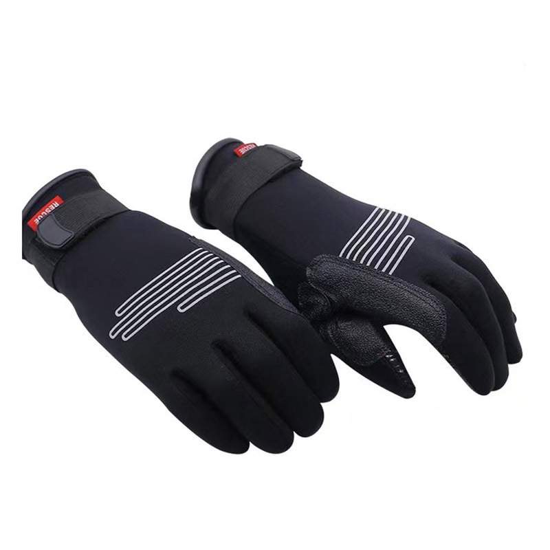 防水防滑皮划艇手套激流抢险救灾防护手套分指式水上救生保温手套