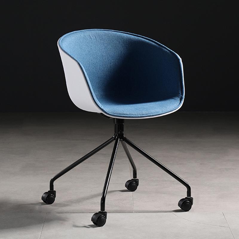 电脑椅旋转家用舒适扶手软包靠背简约时尚北欧办公椅休闲游戏椅子
