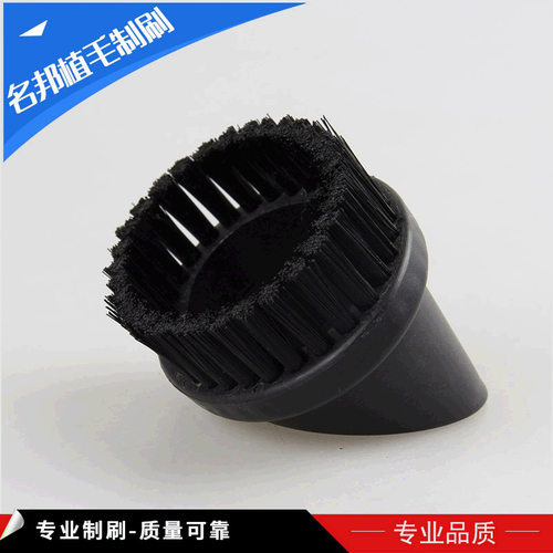 厂家供应毛刷植毛黑色塑料清洁工具毛刷吸尘器毛刷配件