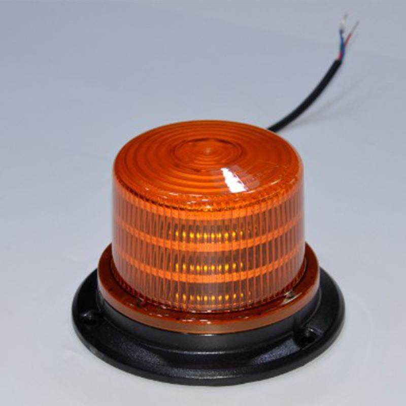 北美SAE标准汽车警示灯圆形吸顶校车灯车载led爆闪灯