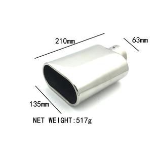 热销款 704汽车通用扁口尾喉方口尾喉方形排气管不锈钢消声器