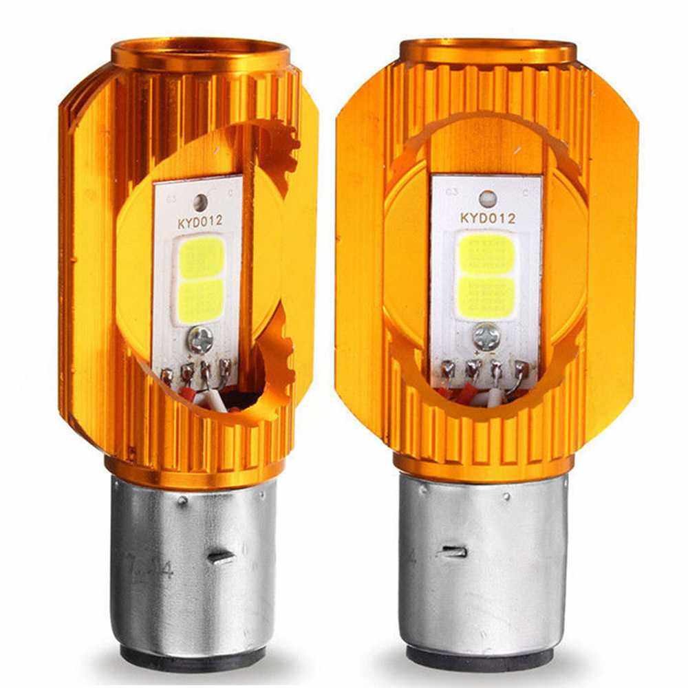 新款直销跨境 摩托车LED大灯H6 远近光一体 双爪COB 电动车LED前