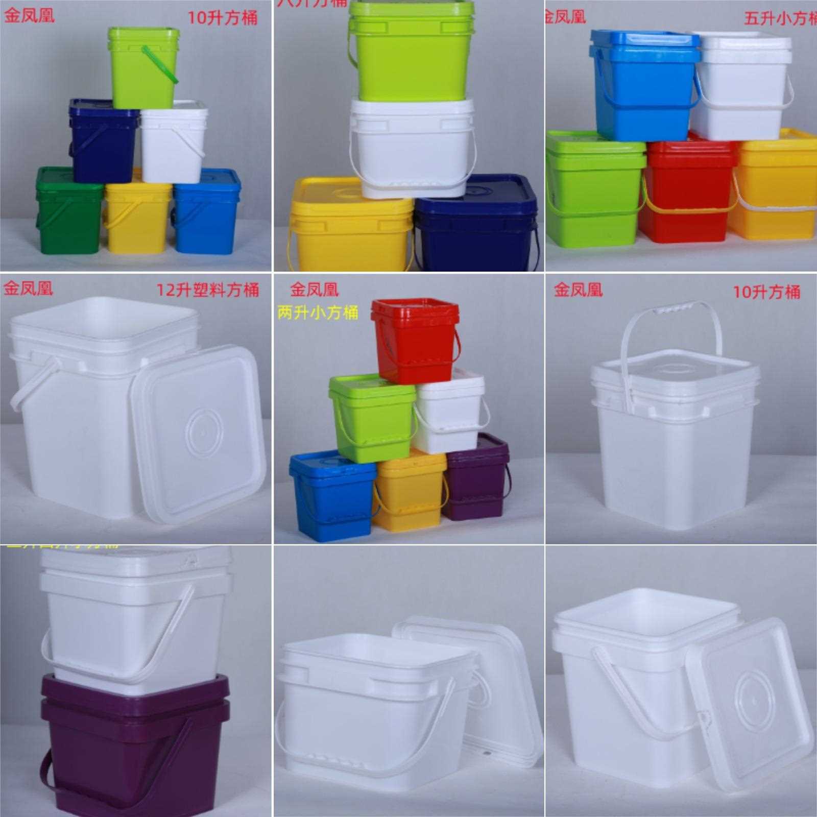 直销新款供应恒信8升方形透明塑料桶塑料方桶食品桶小塑料桶透明p
