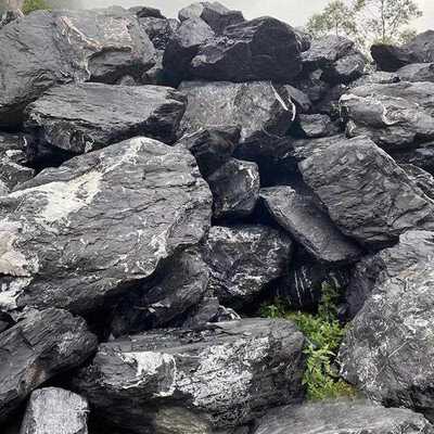 直销新款江西黑山石矿山直发园林景观石枯山水置景石假山庭院小区