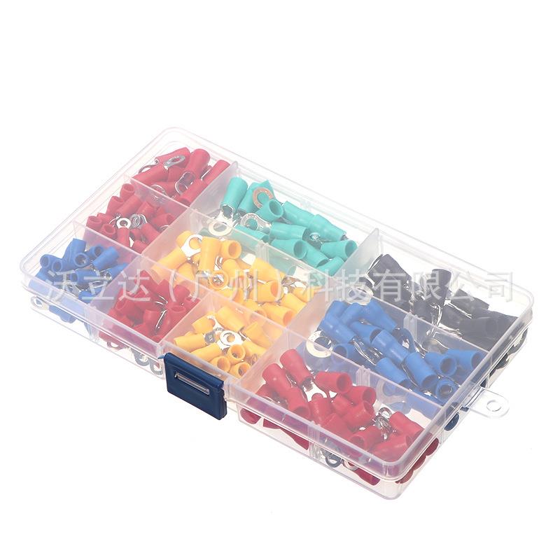 直销新款直销 245pcs冷压接线端子盒装 圈状预绝缘接线端子铜端子