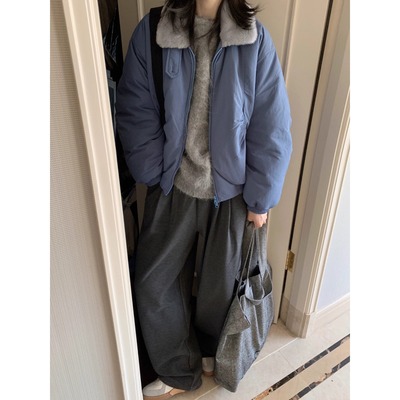 2025年新款冬季羽绒棉服女款短款小个子夹克加绒棉衣夹棉棉袄外套