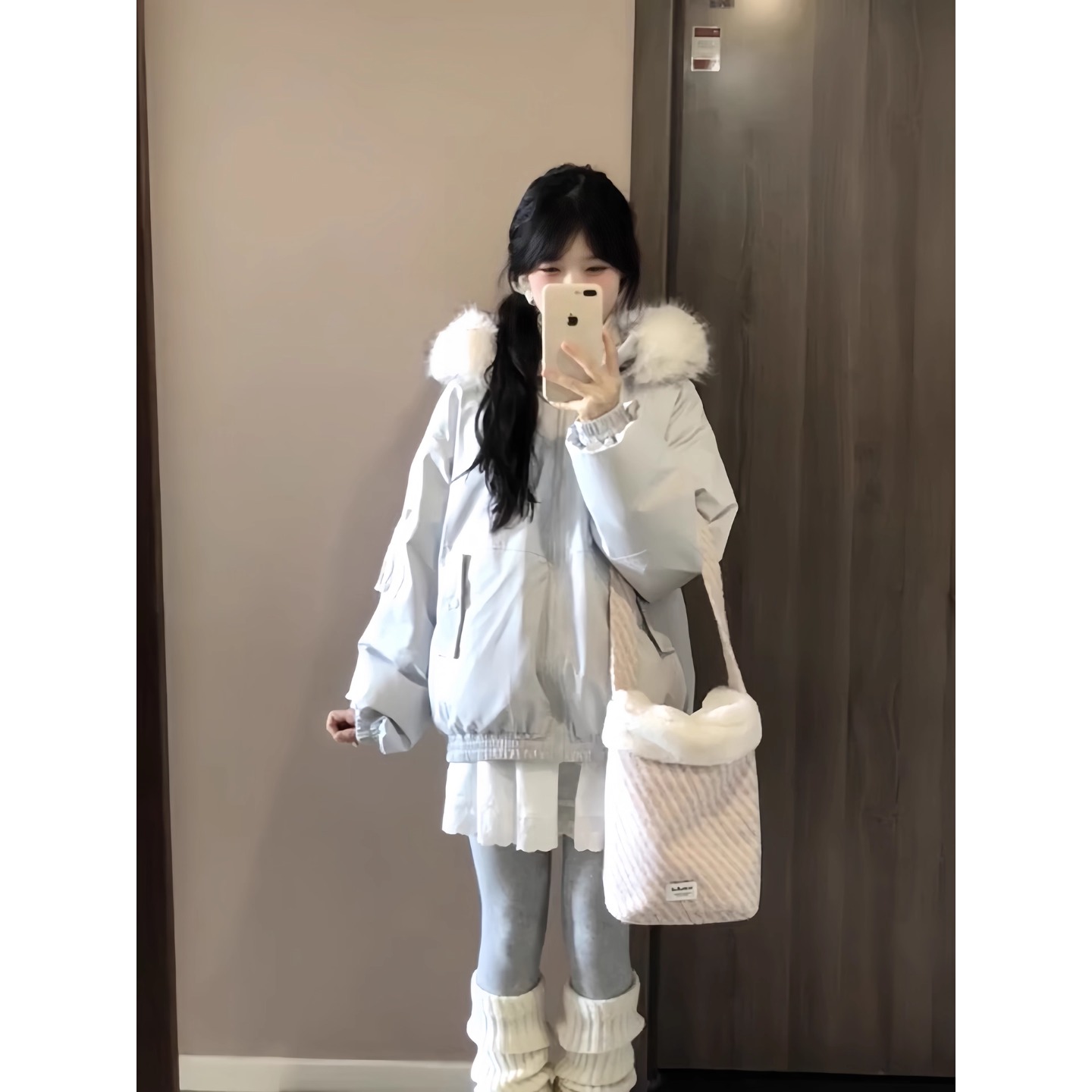 棉服女2025新款冬季学生加厚巨好看小个子保暖棉衣派克服棉袄外套