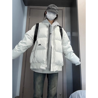 泽班启羽绒棉服女冬季短款