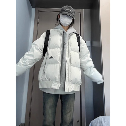 泽班启羽绒棉服女冬季短款