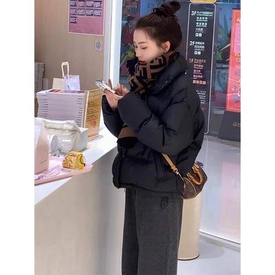 泽班启新款时尚加厚短款羽绒棉服