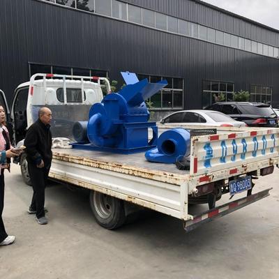 园林葡萄树枝粉碎机移动木头枝条落叶碎木机大型边角料木材破碎机