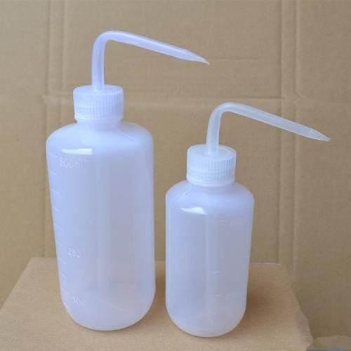 工业弯嘴瓶酒精瓶500ml弯嘴塑料洗瓶点胶挤压实验溶剂瓶