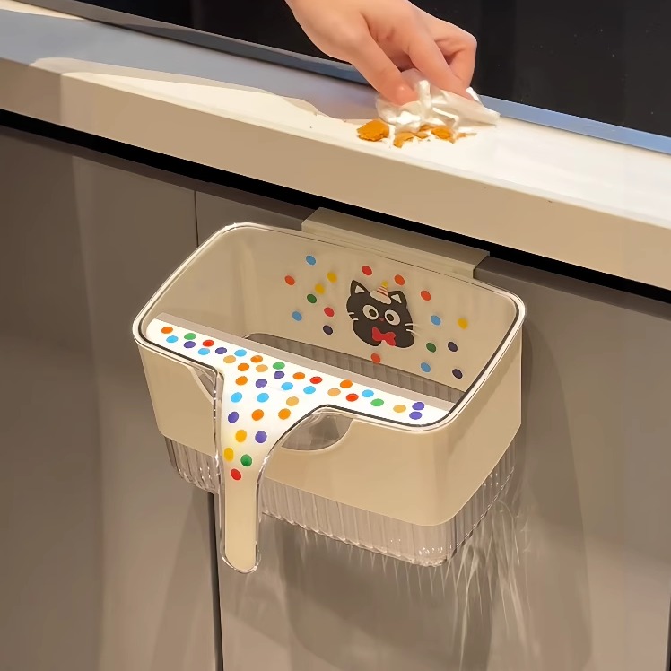 谁懂自带刮板的免弯腰垃圾桶！！