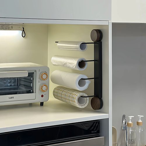 厨房的收纳邪修！好用的纸巾架！