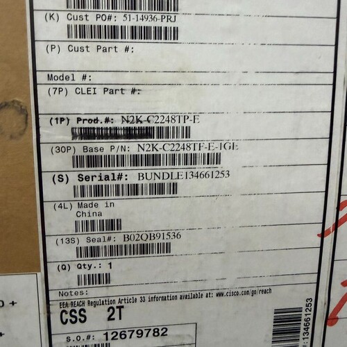 议价全新 Cisco 思科交换机 N2K-C2248TP-E，原咨询客服