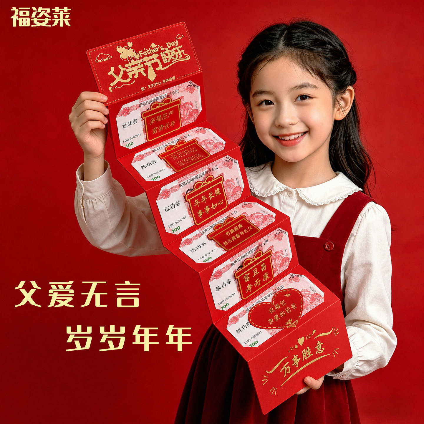 2026新款父亲节创意红包折叠红包袋送爸爸礼物实用仪式感利是封包