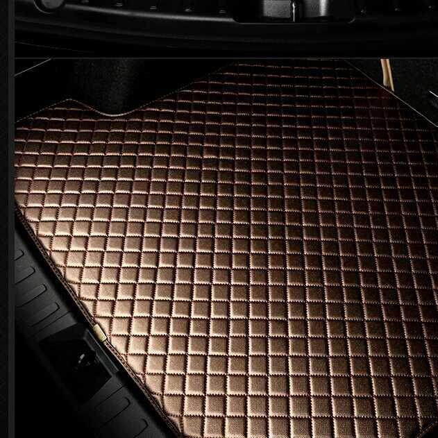 土豪金格子专车专用防滑耐磨汽车后备箱垫杭绣尾箱垫小方块