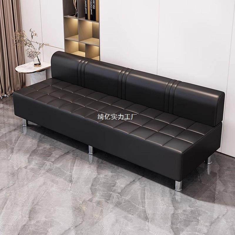 理发店等候椅美发店网红发廊客人休息区沙发等待长条椅子