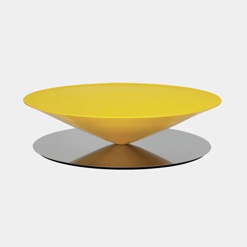 创意设计茶几玻璃钢飞碟款桌子角几阳台边几家具茶桌圆锥体几何