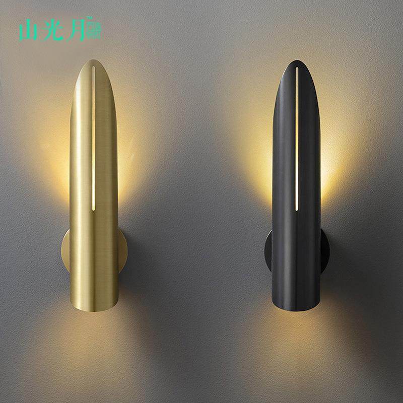 北欧极简床头壁灯现代简约过道走廊楼梯墙灯创意客厅背景LED灯具