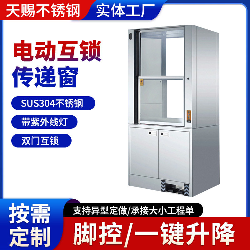 304不锈钢紫外感应互锁传递门