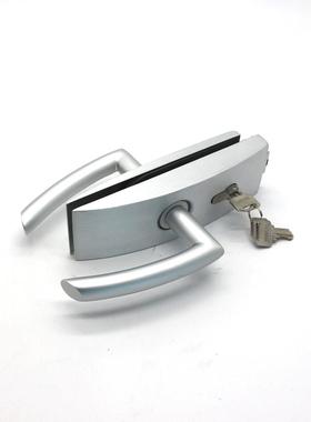 NCY-921-AL弧度锌合金门锁铝缎成品玻璃门锁浴室门锁