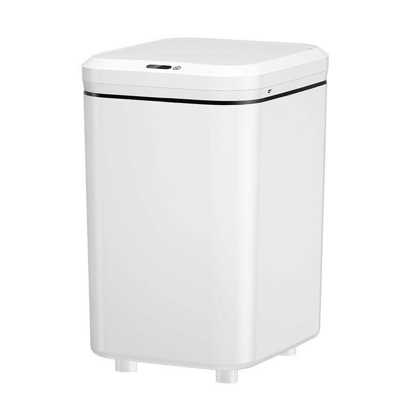 五月花智能感应垃圾桶带盖厨房卧室压圈垃圾筒纸篓AL-GB304收纳