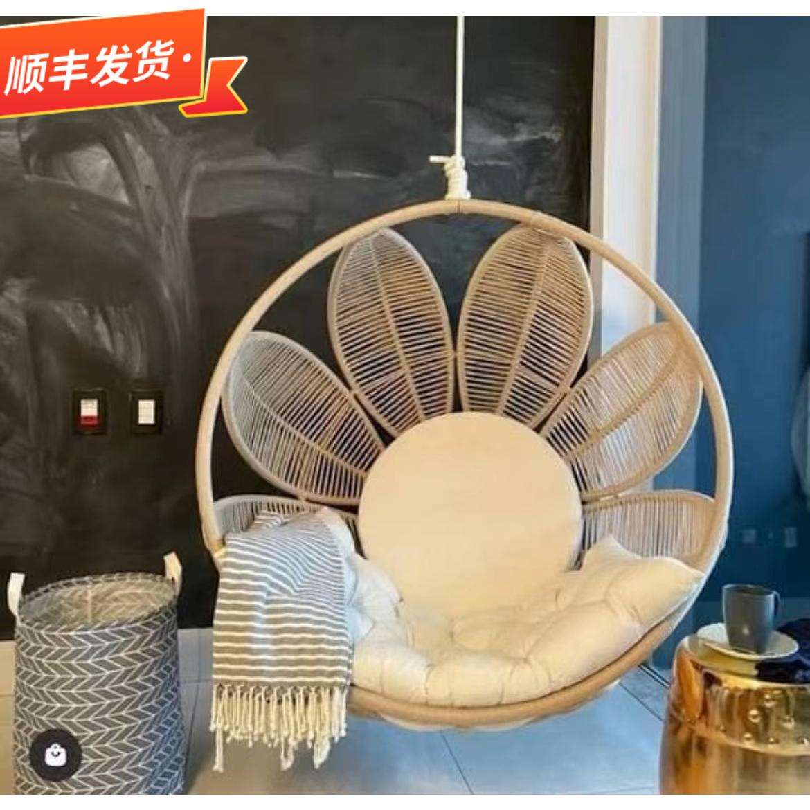 成人吊椅藤椅吊篮秋千摇椅单双人户外家用室内儿童阳台休闲摇篮椅