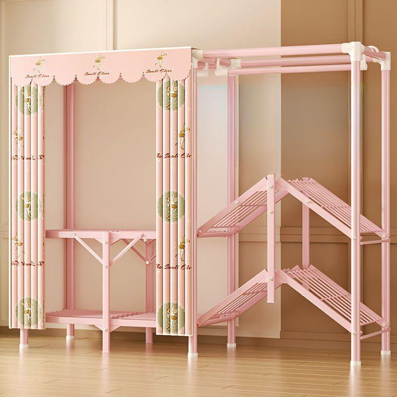 衣柜免安装折叠布衣柜家用卧室出租房用简易衣橱加粗加固结实奥跃