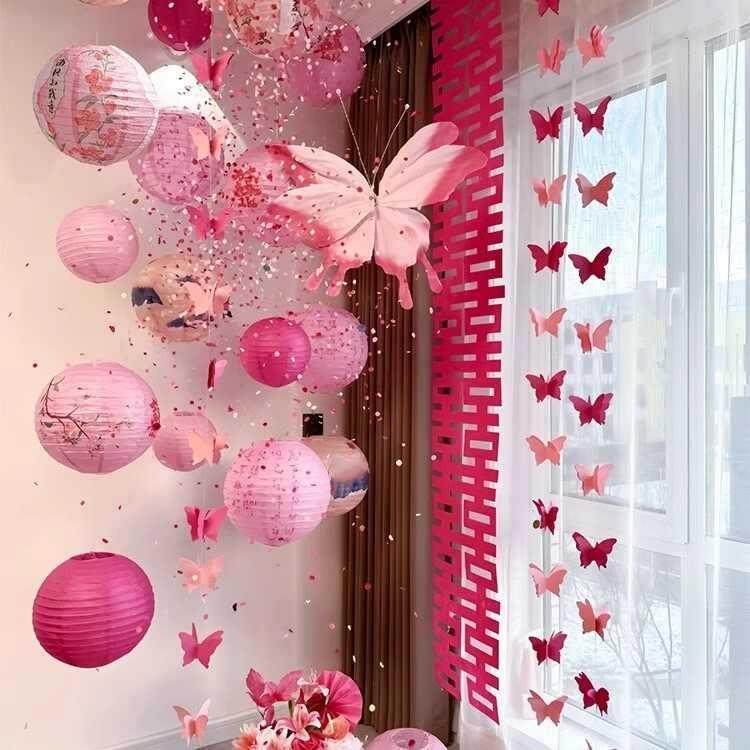 结婚布置婚房客厅卧室装饰喜字灯笼婚礼新房拍照背景套装婚庆用品