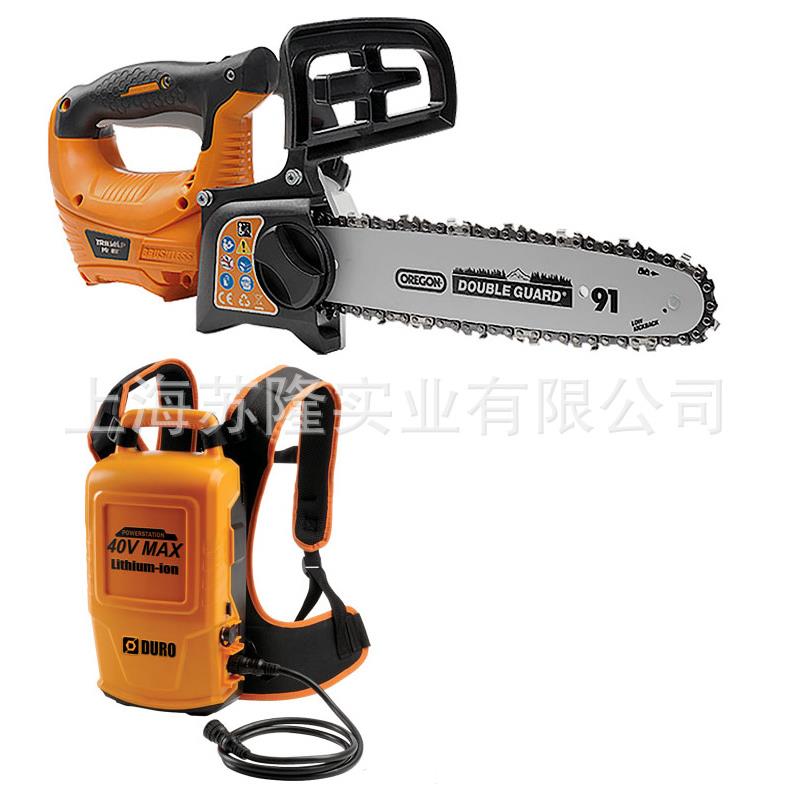 充电式迷你电锯传峰手持家用伐木锯40V手提式电链锯