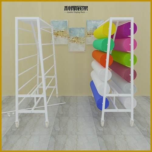 A型架面料展示架可移动台布架桌布家纺展架布料制品货架样板架