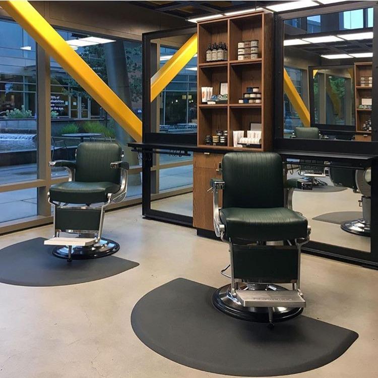 转椅垫舒适PU防滑不沾易清洁地垫发型师理发店专用