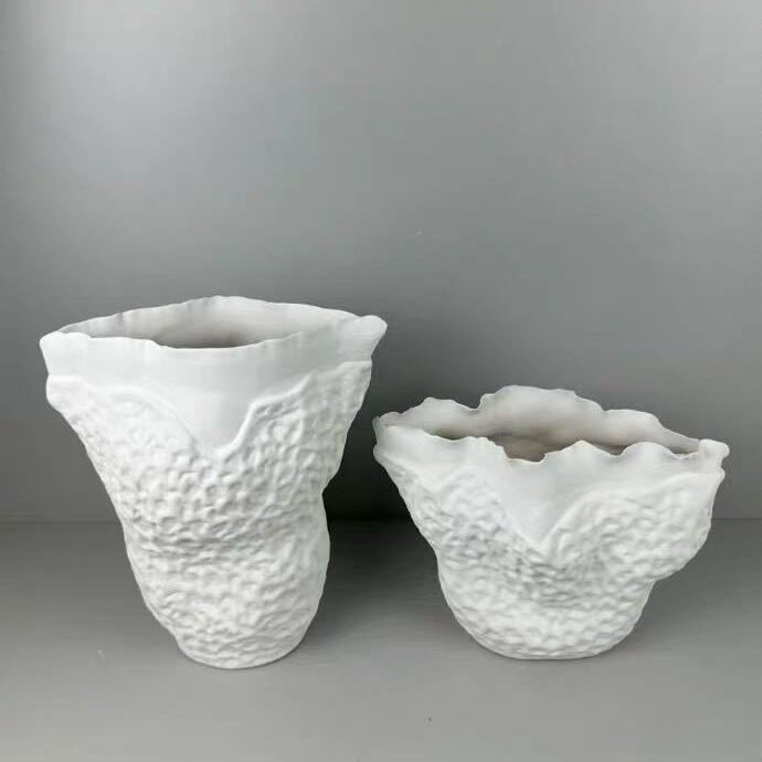 现代简约陶瓷花器创意手工制作软装工艺品居家样板房酒店民宿摆件