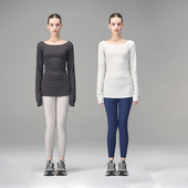 天丝灰色透气长袖 T恤女修身 圆领休闲中长款 MISSCHANGE 打底衫