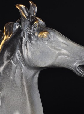 彩铜招财马摆件马到成功一马当先铜工艺品家居客厅玄关酒柜装饰品