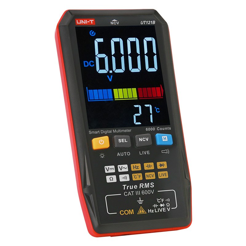 优利德智能数字万用表UT121A/UT121B/UT122轻薄全自动识别万能表