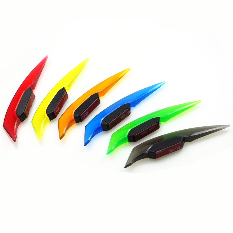 电动车风刀贴摩托踏板车改装装饰件贴纸地平线车身贴定风翼爪形贴