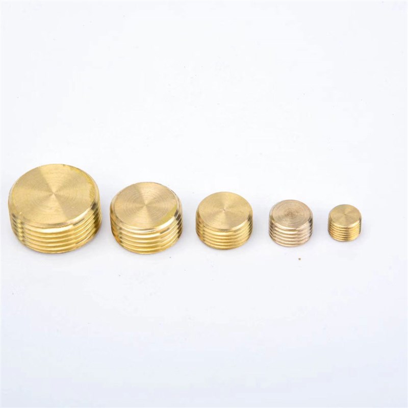 电脑锣机床加工中心模具气动黄铜内六角堵头油塞螺纹丝堵英制闷头