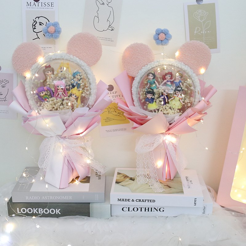 儿童花束公主生日礼物送女儿女孩子女童小朋友卡通娃娃花公仔