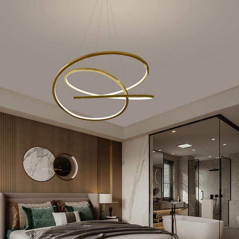 后现餐代奢吊PAN灯客厅灯创意异形可调光条厅别墅意式轻线不锈钢