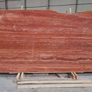 红洞台石餐桌然石材茶天XSM桌红色纹大理石面浴室洗手木池装饰