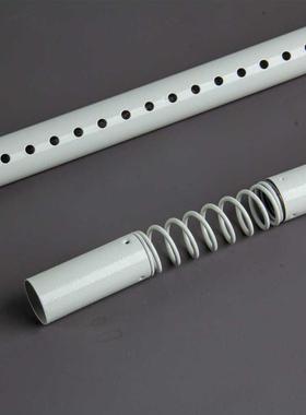 白色黑色RME超长漆烤伸缩杆安装浴帘杆窗免帘杆撑杆免打门帘3米4