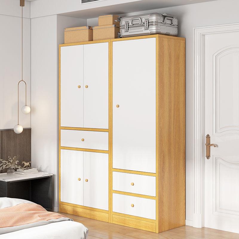 衣推拉门现代柜简约实木UVH出质租房屋家用卧室小型简易柜户子挂