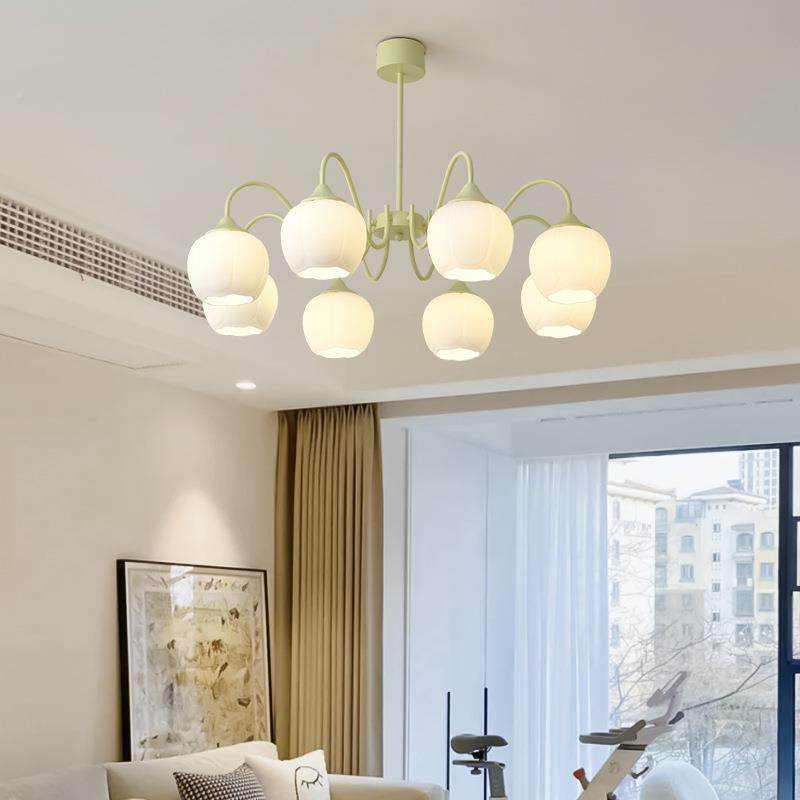 奶新油风南瓜吊灯客厅灯现代简约大气卧室主餐厅灯网659红中具山,家装灯饰光源,智能吊灯,淘宝优惠券,粉丝福利购,淘宝优惠卷