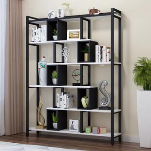 轻置物架书架落地储物博风古多LCI宝阁架办公奢展示架玄关屏架铁