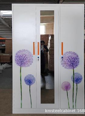 钢制橱衣柜19540卧家出租房用简易组装铁皮金属组合衣衣用帽室间