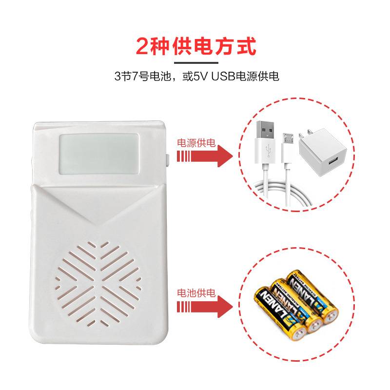 WAUWEI/门口欢迎光临迎宾器感应器进店铺超市报警语音提示器门铃