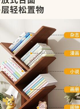 款桌面置物架树形地书架落20HYR25新桌上收纳窗儿童简易创意床头